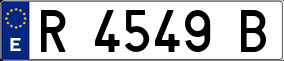 Trailer License Plate